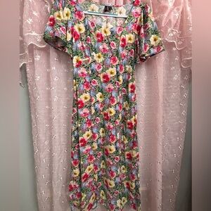 Vero Moda Floral Print Dress with Pastel Hues